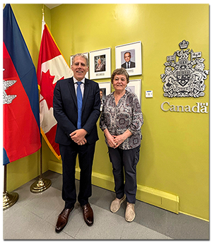 Patti was thrilled to meet with His Excellency Christian DesRoches
